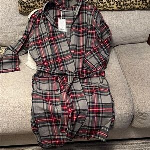 Plaid Kids Pajama Robe